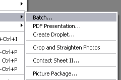 Image of a Photoshop Menu